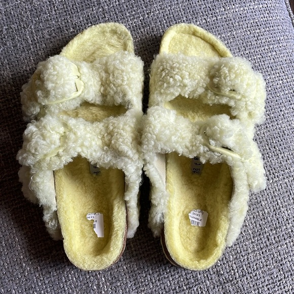 NWT BIRKENSTOCK BIG BUCKLE Teddy Fur Arizona! - Picture 10 of 14